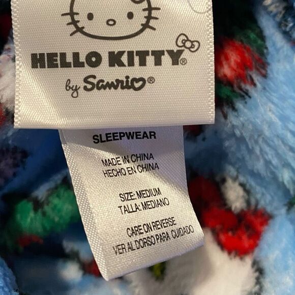 Hello Kitty “Christmas Time” Fuzzy Soft Touch Pajama Pants Womens size M New - Picture 11 of 11